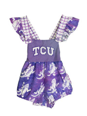 TCU Ruffle Butt Romper