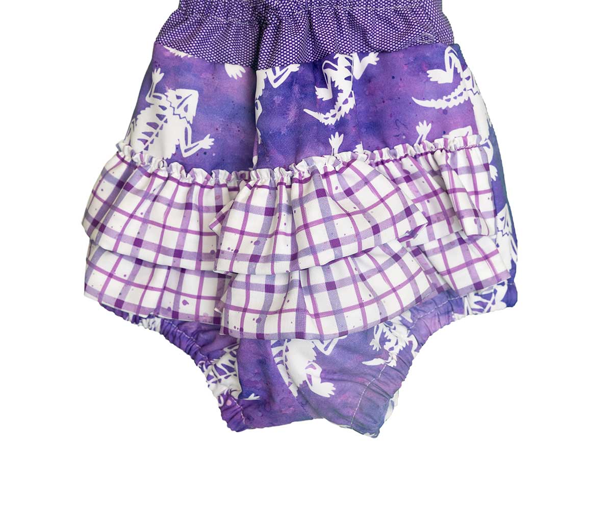 TCU Ruffle Butt Romper