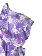 TCU Big Bow Blouse - Purple Frog