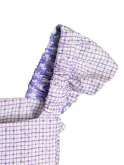TCU Mini Grid Sundress with Purple Frog Squadron Border