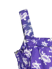 TCU Purple Scattered Frog Sundress