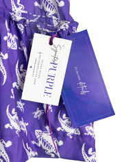 TCU Purple Scattered Frog Sundress