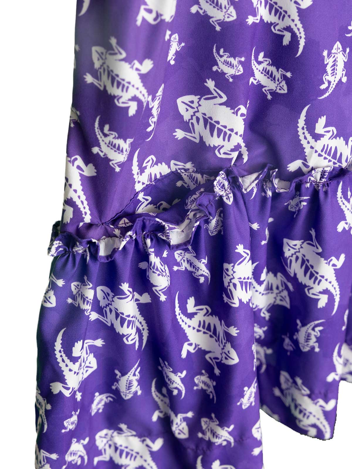 TCU Purple Scattered Frog Sundress