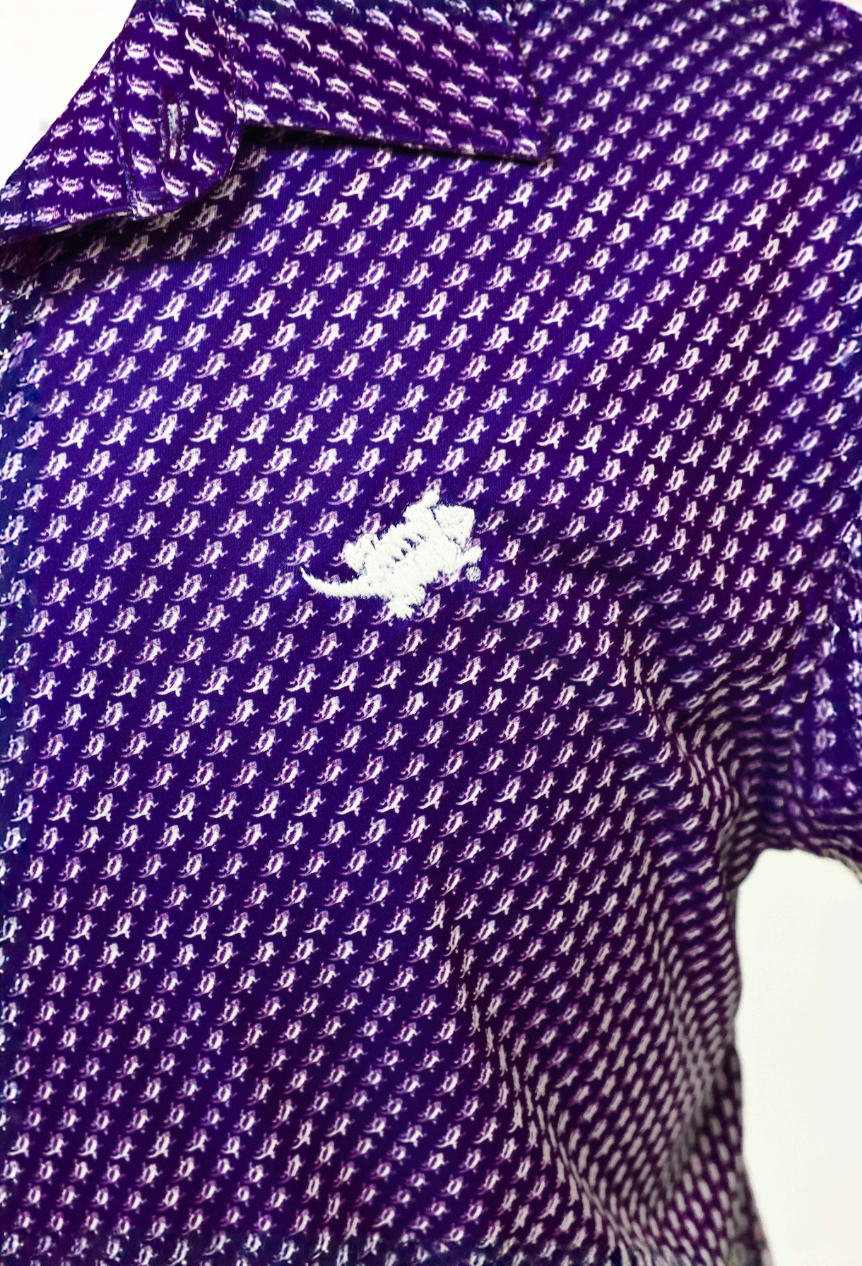 TCU Polo Shirt - Dark Purple Ultra Mini Frog
