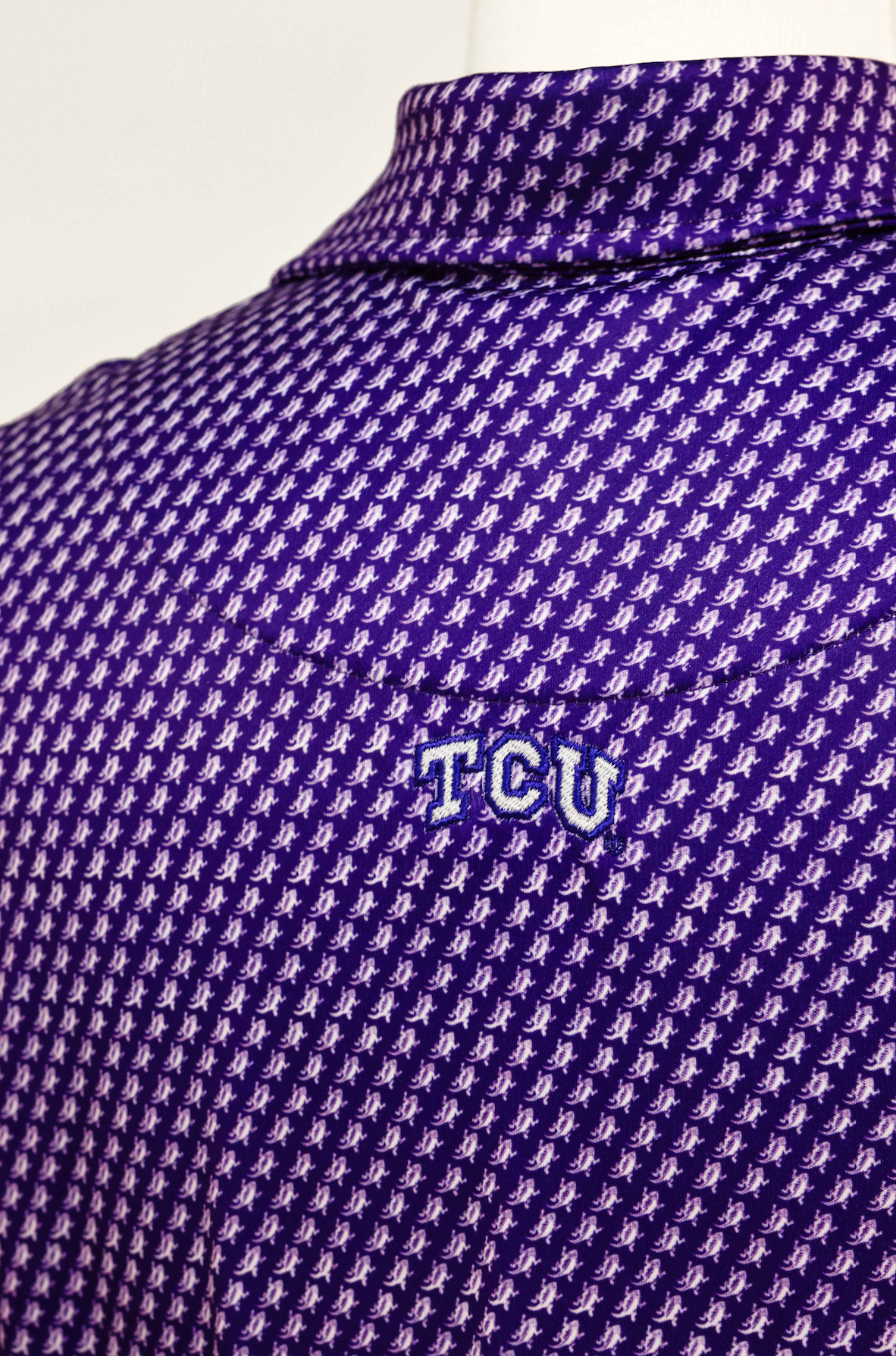 TCU Polo Shirt - Dark Purple Ultra Mini Frog