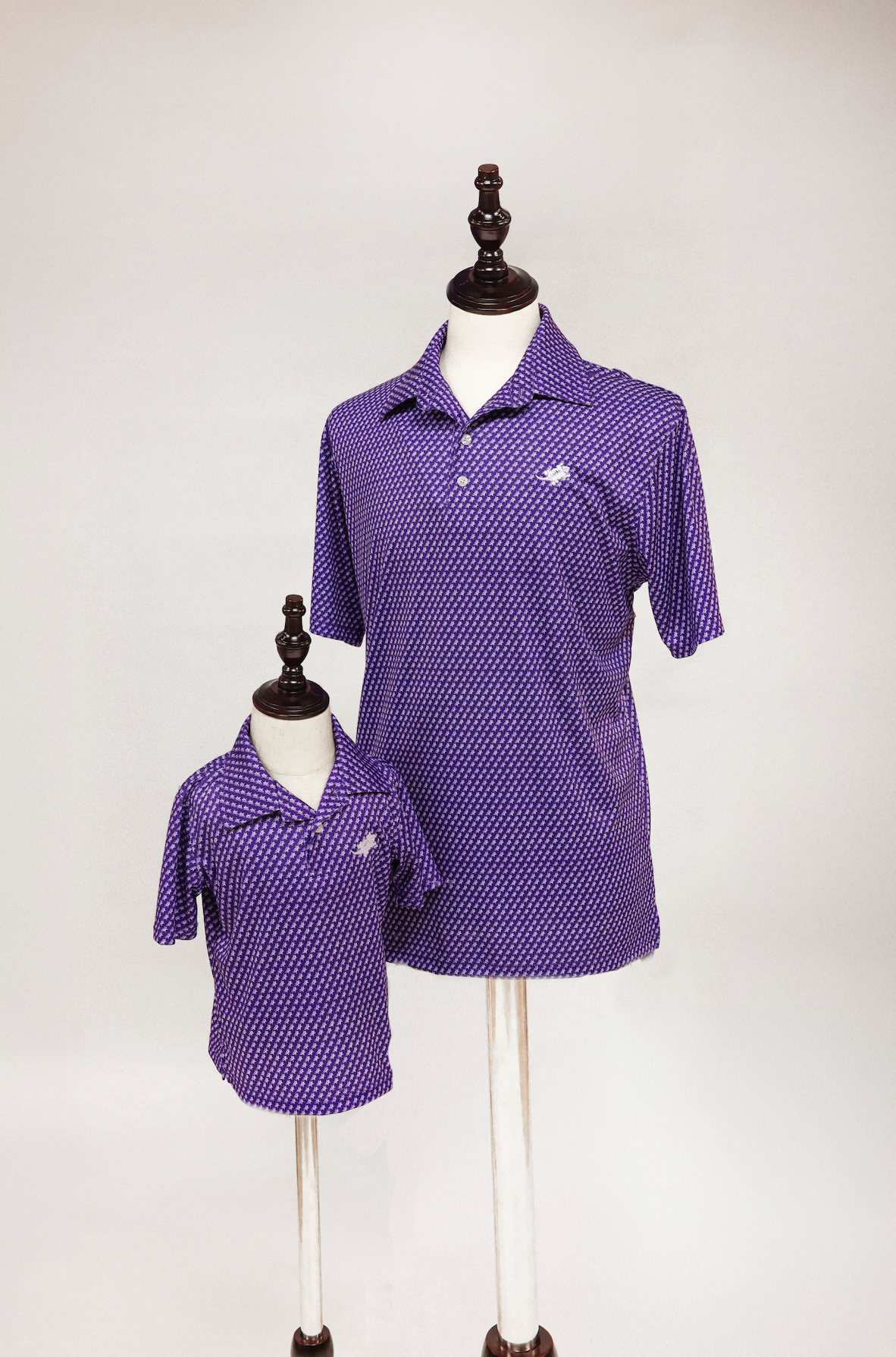 TCU Polo Shirt - Dark Purple Ultra Mini Frog