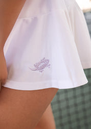 TCU Flippy Skort - Solid White