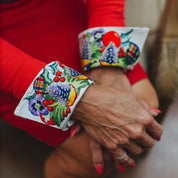 Pinecones, Pansies & Plaid French Cuffs