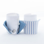 Denim & Mattress Ticking Stripe French Cuffs