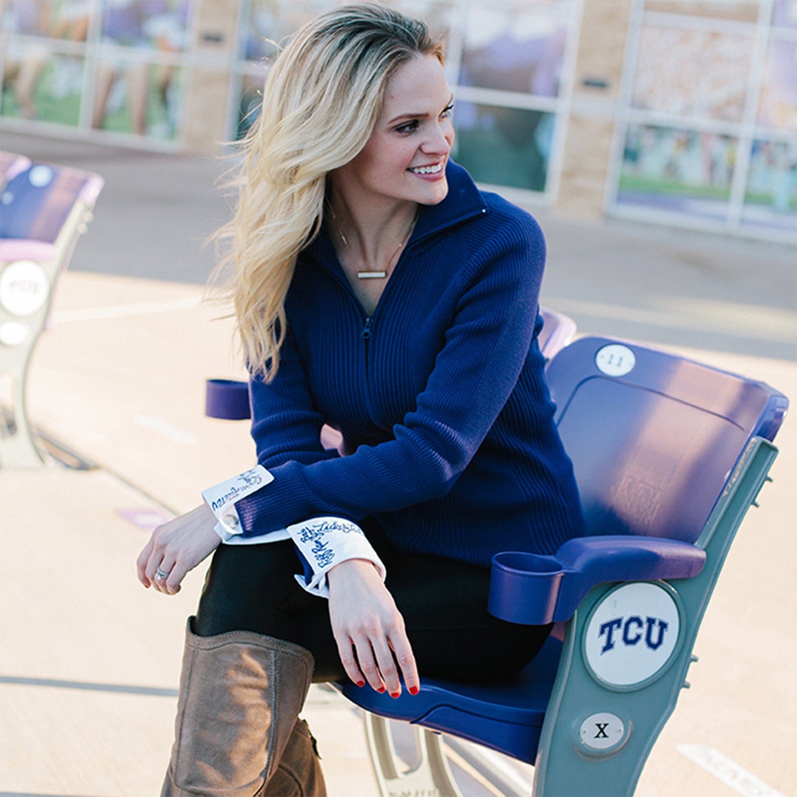 TCU Chant French Cuff White