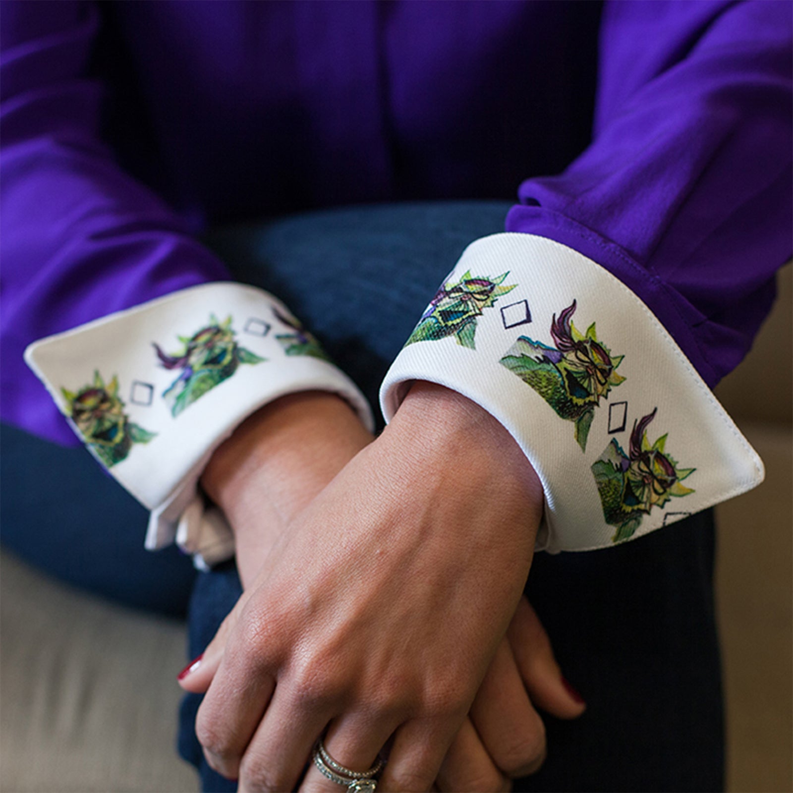 frog lashes french cuffs tcu
