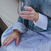 Sky Blue Seersucker French Cuffs
