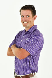 TCU Polo Shirt - Dark Purple Ultra Mini Frog