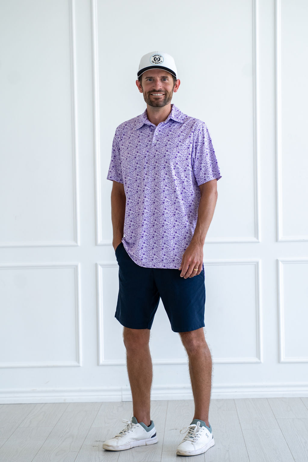 TCU PAISLEY FROG PRINT POLO