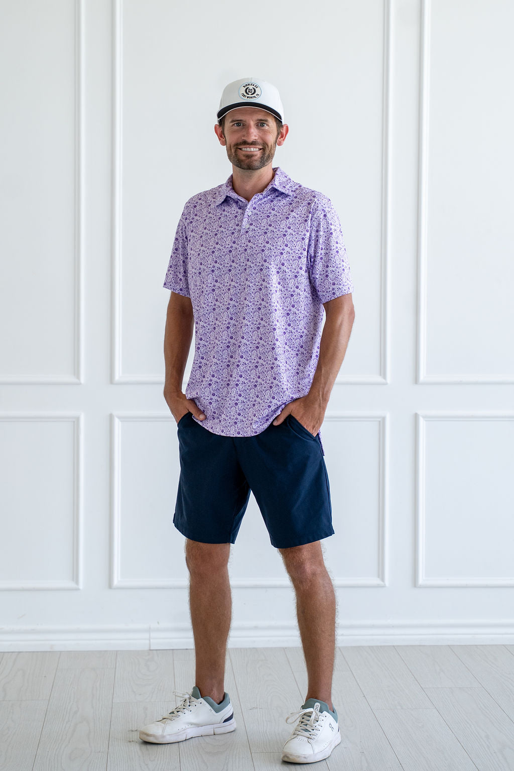 TCU PAISLEY FROG PRINT POLO