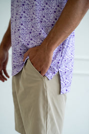 TCU PAISLEY FROG PRINT POLO