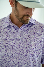 TCU PAISLEY FROG PRINT POLO