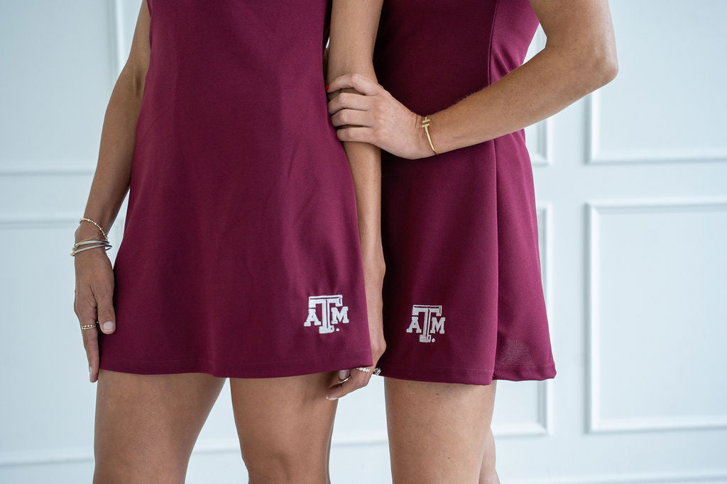 Texas A&M Maroon Sport Dress w/ Monogrammed Logo