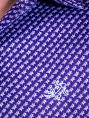 FORE! Purple: TCU Men's Polo