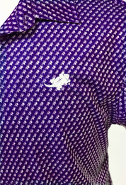 TCU Polo Shirt - Dark Purple Ultra Mini Frog