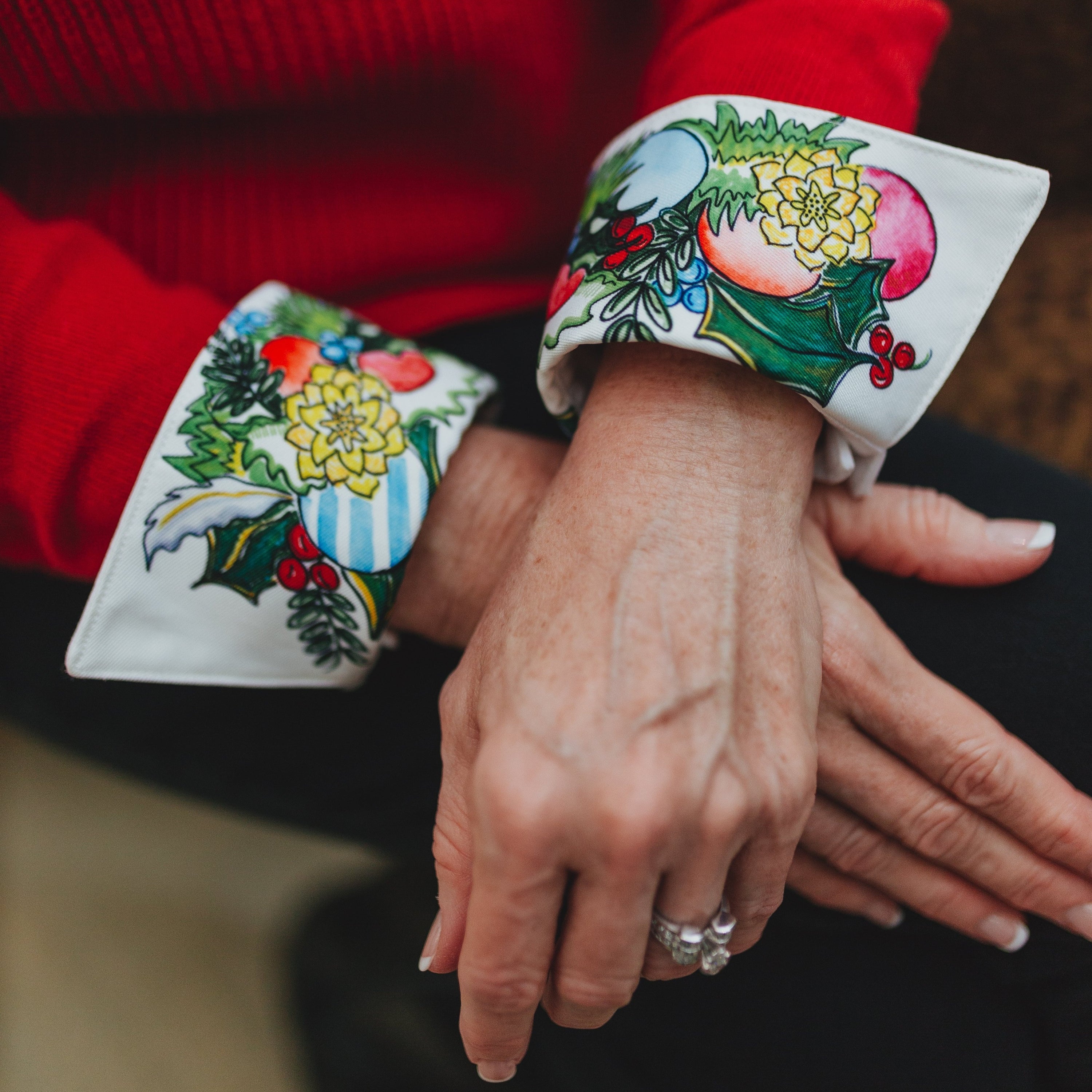 Ornamental Garland French Cuffs